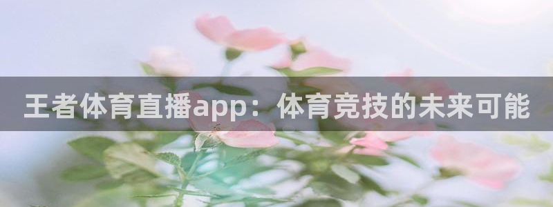 王者体育直播app：体育竞技的未来可能