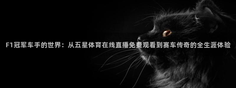 F1冠军车手的世界：从五星体育在线直播免费观看到赛车传奇的全生涯体验